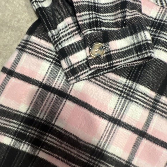 Women's Sabrina Lauren 3X Shacket  With Pockets Pink Black White Grey EUC - Picture 4 of 14